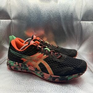 Size 11.5 Asics Gel-Noosa Tri 12 Camo Flash Coral Black Mens Running Shoes
